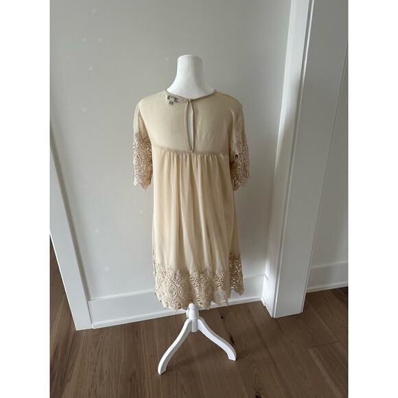 Miss Selfridge Womens Cream Lace Lined Lightweight Babydoll Dress Size 8 - Picture 3 of 12